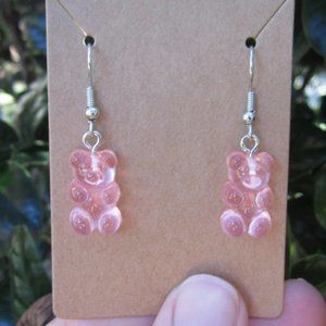 Pink Gummy Bear Earrings